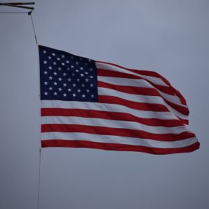 The Flag over USS Midway