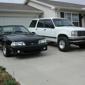 1989 Mustang GT and 1992 X 1