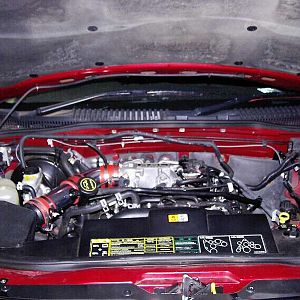 Engine Bay with bling intake pipe