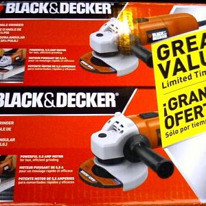 $19 Black & Decker twin pack angle grinders
