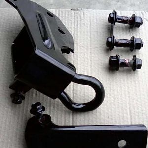 rare OEM rear tow hook powdercoated by Turdle - side view