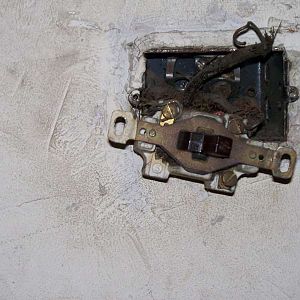Old wall switch.