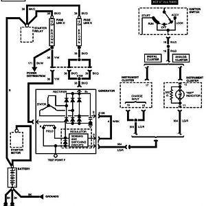 1994 Aerostar charging circuit schematic diagram.