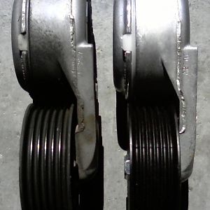 Ford vs. Motorcraft serpentine belt tensioner left