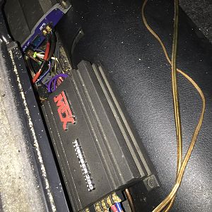 Unknown size two channel amp for subs