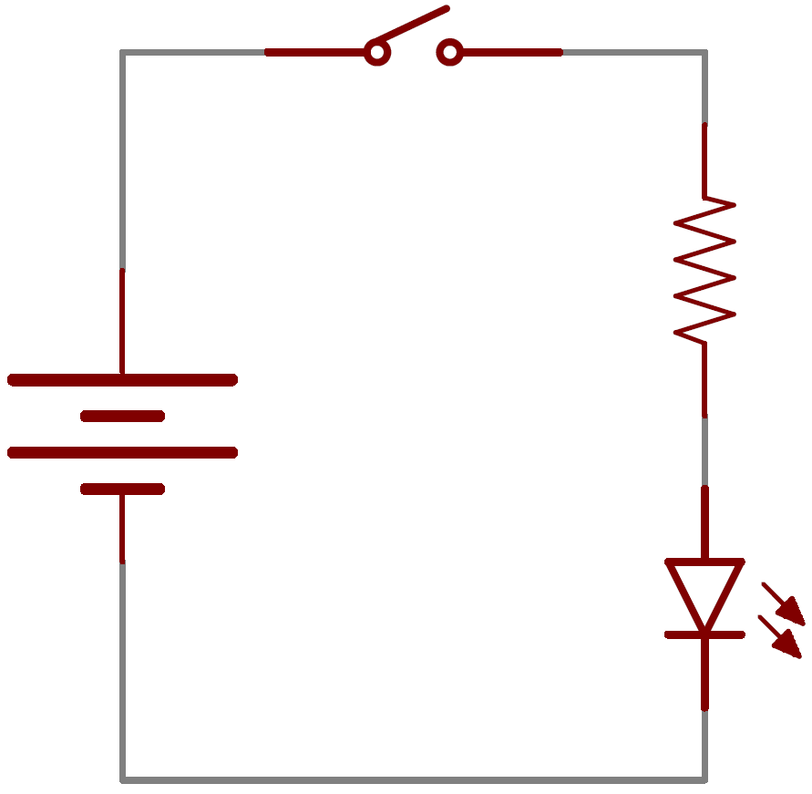 LED circuit schematic diagram.